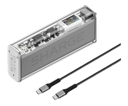 Powerbank Sharge PowerBank Shargeek 140W QC 4.0 PD 3.0 Srebrny